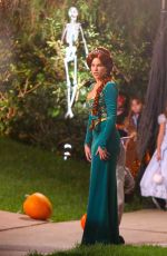 SOFIA VERGARA on the Set of Modern Family in Los Angeles