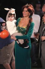 SOFIA VERGARA on the Set of Modern Family in Los Angeles