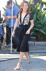 SOPHIA BUSH on the Set of Extra in Universal City