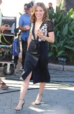 SOPHIA BUSH on the Set of Extra in Universal City