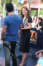 SOPHIA BUSH on the Set of Extra in Universal City
