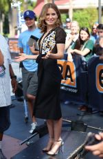 SOPHIA BUSH on the Set of Extra in Universal City