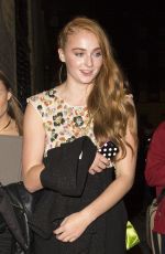 SOPHIE TURNER Leaves Chanel Party in London