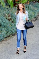 STACY KEIBLER Leaves Her House in Los Angeles