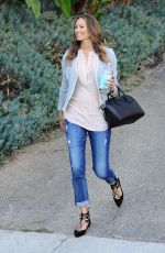 STACY KEIBLER Leaves Her House in Los Angeles
