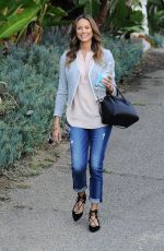 STACY KEIBLER Leaves Her House in Los Angeles