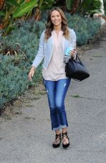 STACY KEIBLER Leaves Her House in Los Angeles