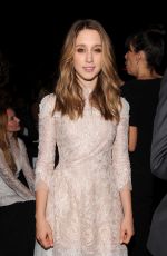 TAISSA FARMIGA at Monique Lhuillier Fashion Show in New York
