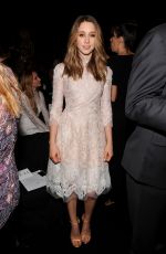 TAISSA FARMIGA at Monique Lhuillier Fashion Show in New York