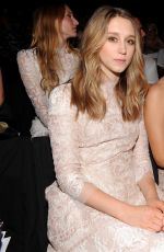TAISSA FARMIGA at Monique Lhuillier Fashion Show in New York
