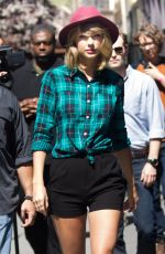 TAYLOR SWIFT at a Photoshoot in West Village