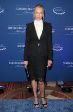 UMA THURMAN at 2014 Clinton Global Citozen Awards in New York