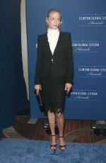 UMA THURMAN at 2014 Clinton Global Citozen Awards in New York
