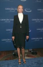 UMA THURMAN at 2014 Clinton Global Citozen Awards in New York
