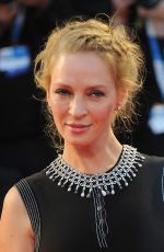 UMA THURMAN at Nmphomaniac Volume 2 Directors Cut Premiere in Venice