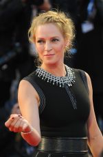 UMA THURMAN at Nmphomaniac Volume 2 Directors Cut Premiere in Venice