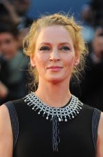 UMA THURMAN at Nmphomaniac Volume 2 Directors Cut Premiere in Venice