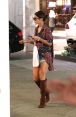 VANESSA HUDGENS at the Grove in West Hollywood