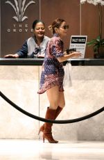 VANESSA HUDGENS at the Grove in West Hollywood