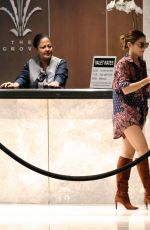 VANESSA HUDGENS at the Grove in West Hollywood