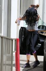 VANESSA HUDGENS Hiding From Paps Out in Studio City