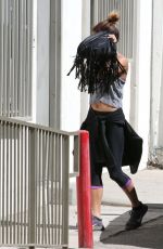 VANESSA HUDGENS Hiding From Paps Out in Studio City