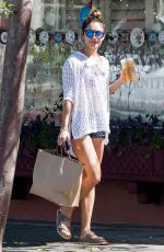 VANESSA HUDGENS Leaves a Furniture Store in Studio City