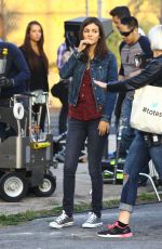 VICTORIA JUSTICE in Jeans on the Set of Eye Candy in Brooklyn