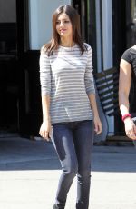 VICTORIA JUSTICE on the Set of Eye Candy in Brooklyn