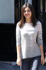 VICTORIA JUSTICE on the Set of Eye Candy in Brooklyn