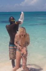 YVONE STRAHOVSKI in Bikini - ALS Ice Bucket Challenge