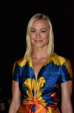 YVONNE STRAHOVSKI at Mercedes-Benz Fashion Week in New York