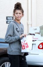 ZENDAYA COLEMAN Arrives at DWTS Studio in Hollywood