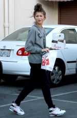 ZENDAYA COLEMAN Arrives at DWTS Studio in Hollywood