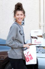 ZENDAYA COLEMAN Arrives at DWTS Studio in Hollywood