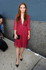 ZOEY DEUTCH at Diane Von Furstenberg Fashion Show in New York