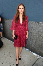 ZOEY DEUTCH at Diane Von Furstenberg Fashion Show in New York