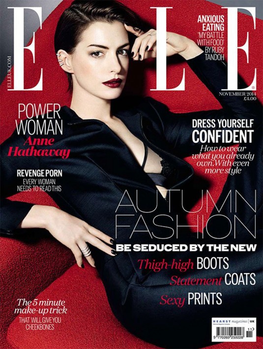 ANNE HATHAWAY in Elle Magazine