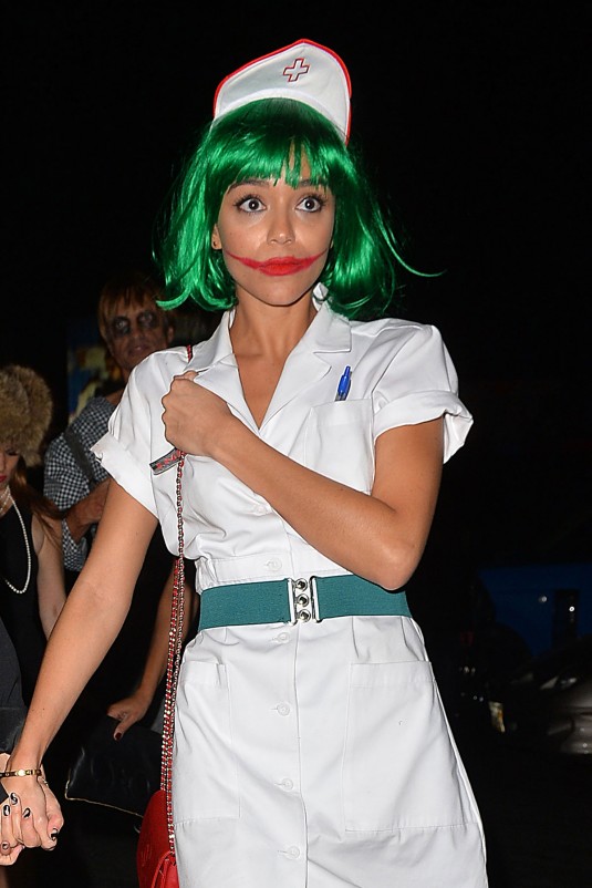 ASHLEY MADEKWE Heading to Halloween Party