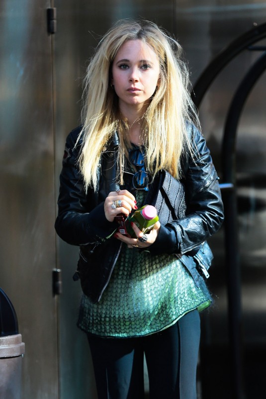 JUNO TEMPLE Leaves Her Hotel