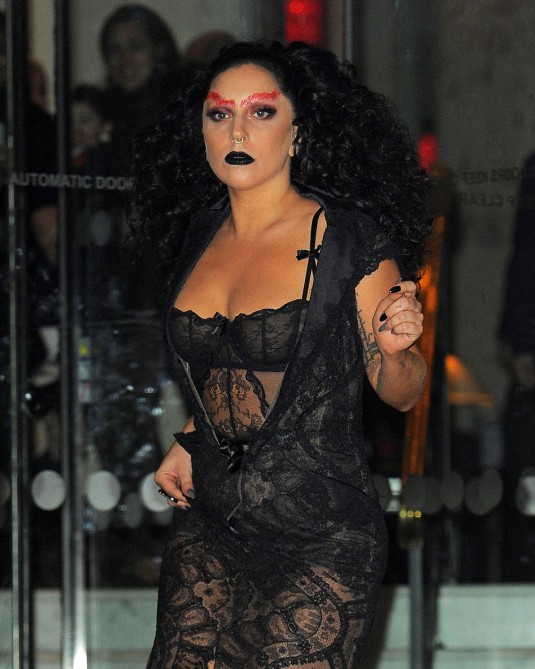 LADY GAGA Leaves the Langham Hotel