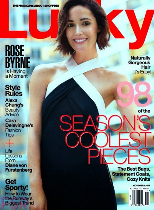 ROSE BYRNE in Lucky Magazine