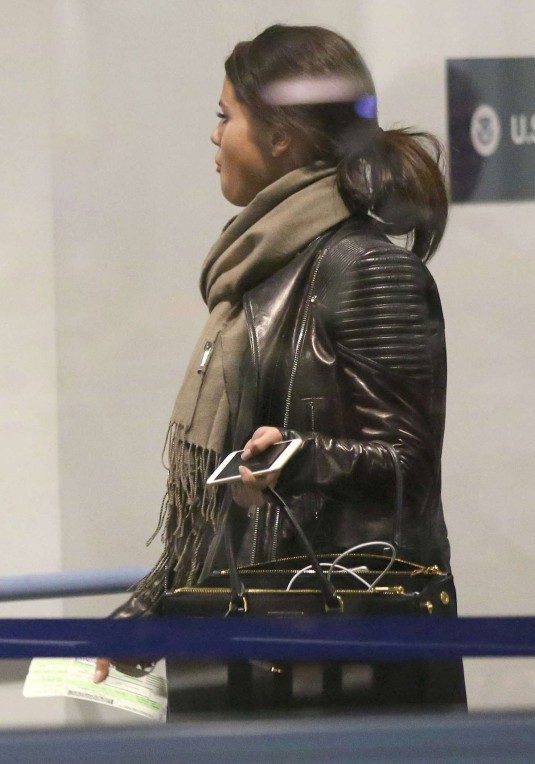SELENA GOMEZ Departing from LAX