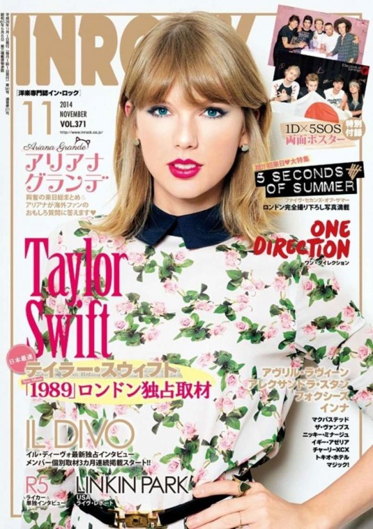 TAYLOR SWIFT on the Cover of InRock Japan Magazine