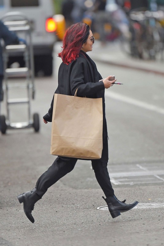 VANESSA HUDGENS Out in Soho