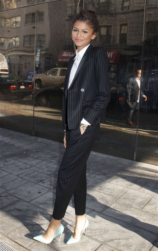ZENDAYA COLEMAN Leaves Good Day New York