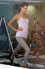 ALESSANDRA AMBROSIO at Pilates Class in Santa Monica