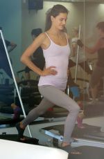 ALESSANDRA AMBROSIO at Pilates Class in Santa Monica