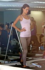 ALESSANDRA AMBROSIO at Pilates Class in Santa Monica