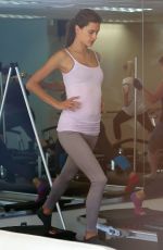 ALESSANDRA AMBROSIO at Pilates Class in Santa Monica
